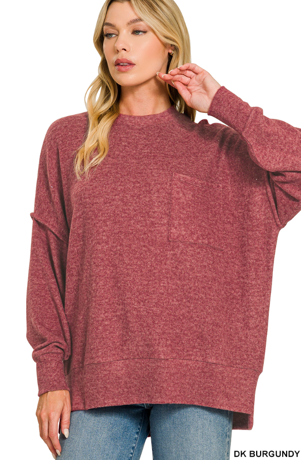Bailey Brushed Drop Shoulder Sweater