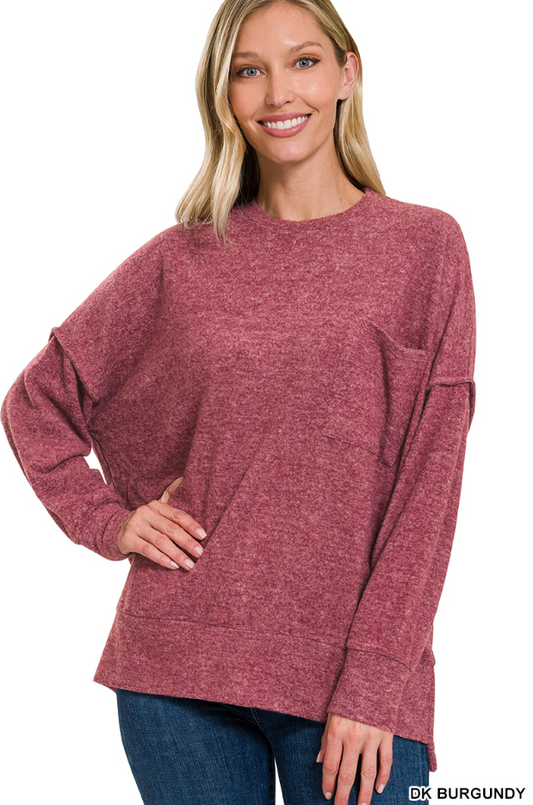 Bailey Brushed Drop Shoulder Sweater