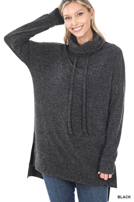 Emma Brushed Funnel Neck Tunic