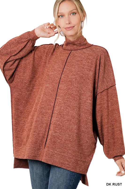 Mia Brushed Melange Sweater