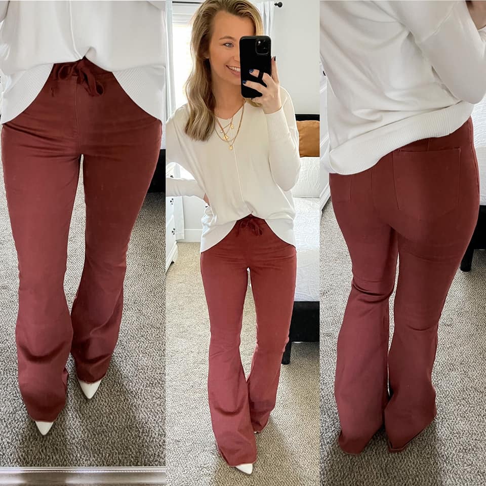 YMI REDWOOD JOGGER WAISTBAND FLARES