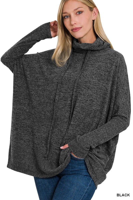 Laine Brushed Cowl Neck Sweater