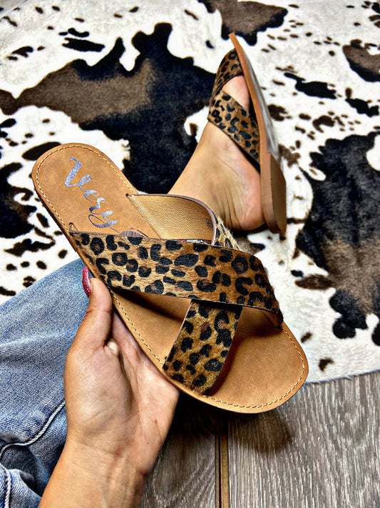 Seaside Leopard Sandal