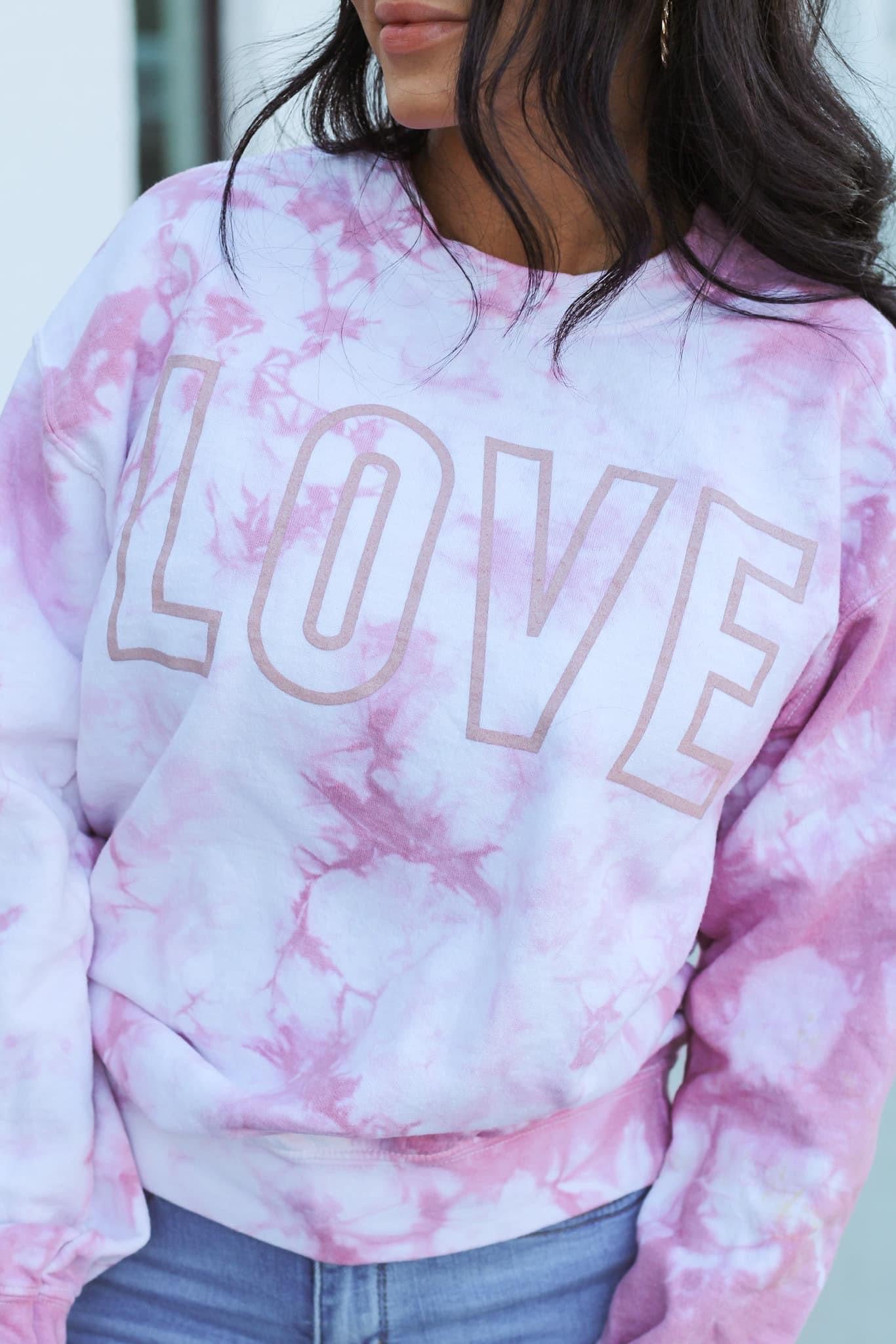 Love Rose Dyed Sweatshirt