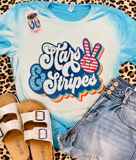 Stars & Stripes Peace Tee