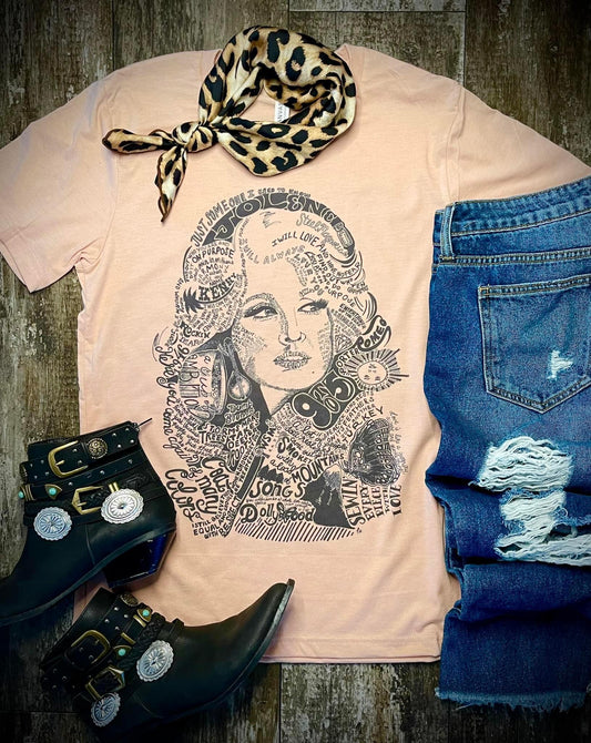 Queen of Country Dolly Tee